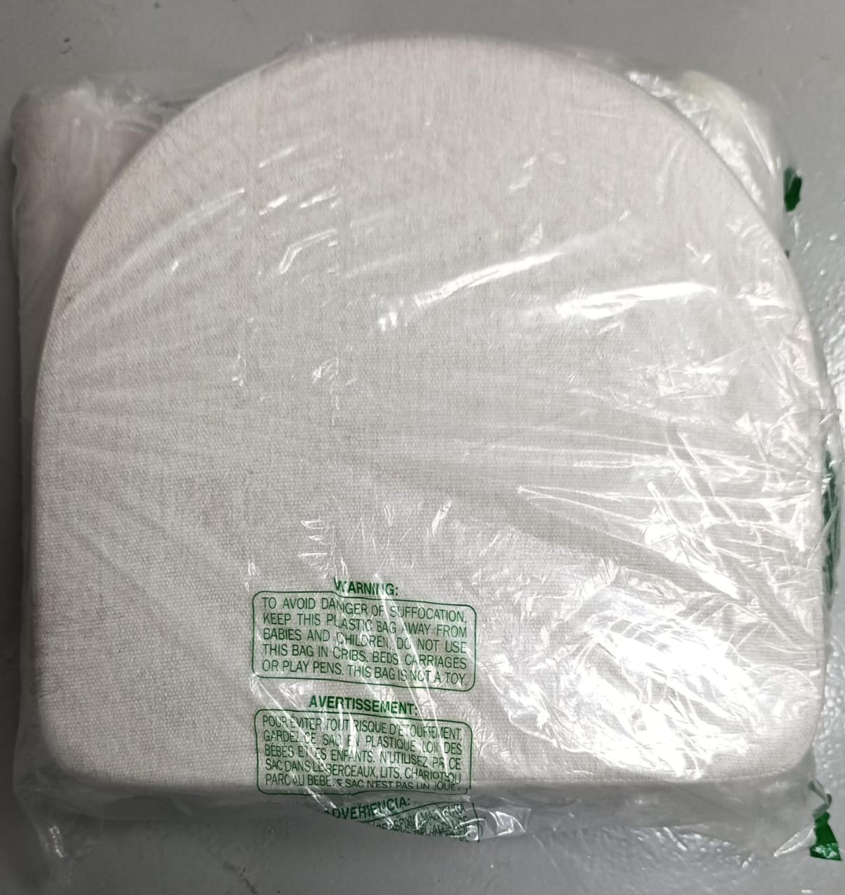 وسائد كراسي الطعام من شينوا، عبوة من 6 وسائد، وسائد كراسي المطبخ مع أربطة، وسائد كراسي طعام مانعة للانزلاق مع غطاء قابل للغسل في الغسالة، 43×42 سم، لون بيج