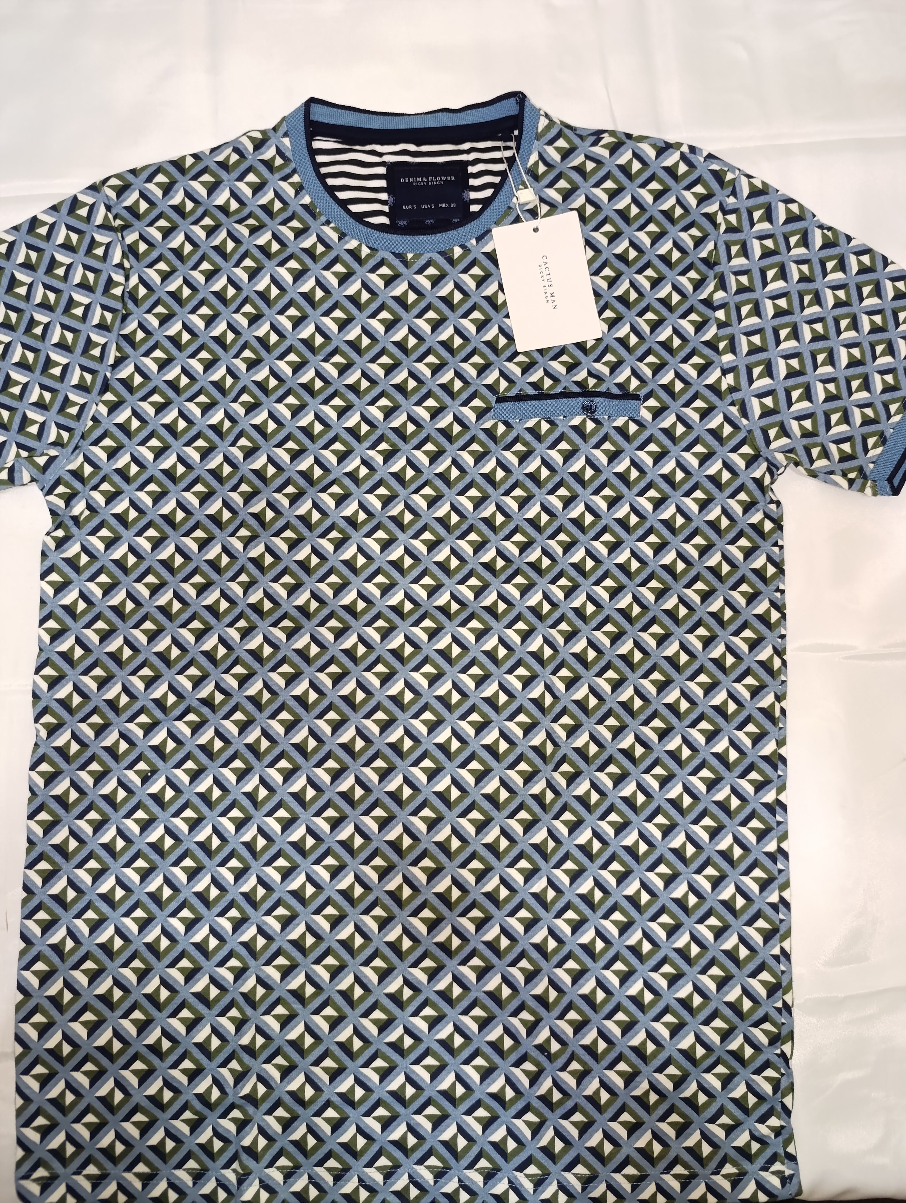 Denim & Flowers Ricky Singh T-shirt Style CKPS 9071