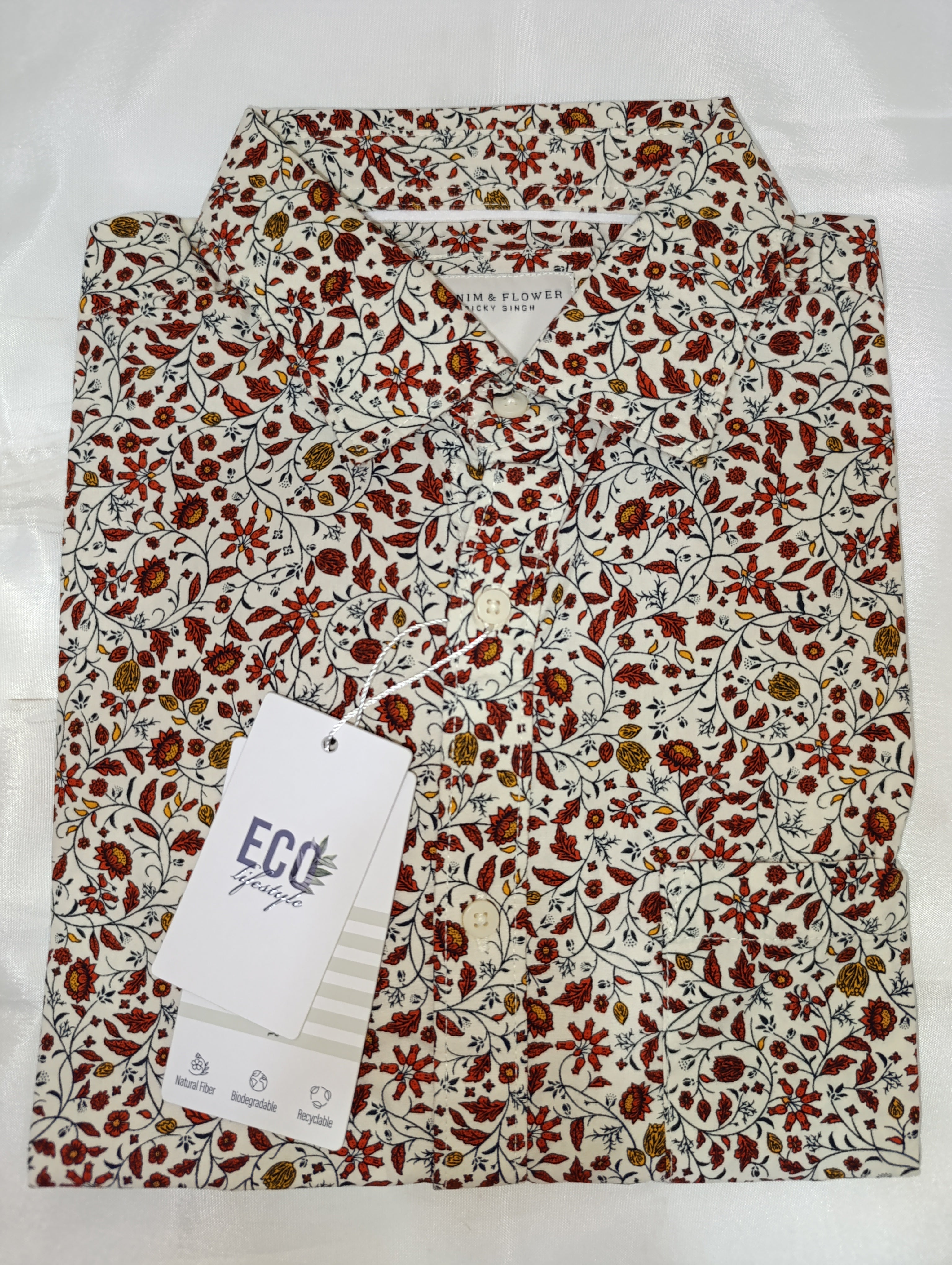 Denim Flowers Ricky Singh T-shirt Style CKPS 088