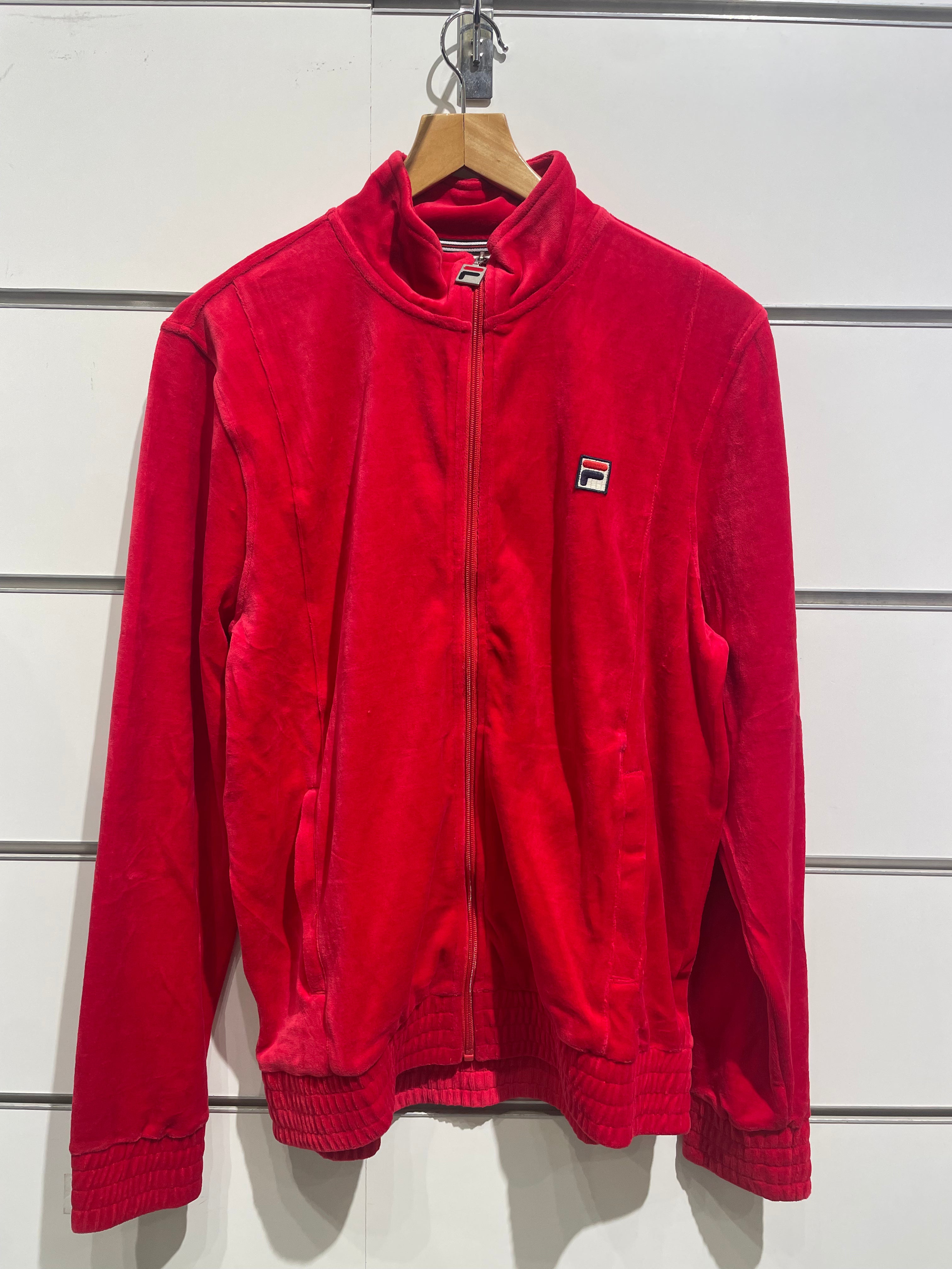 Fila men o-fit velour jacket lm13b750-622