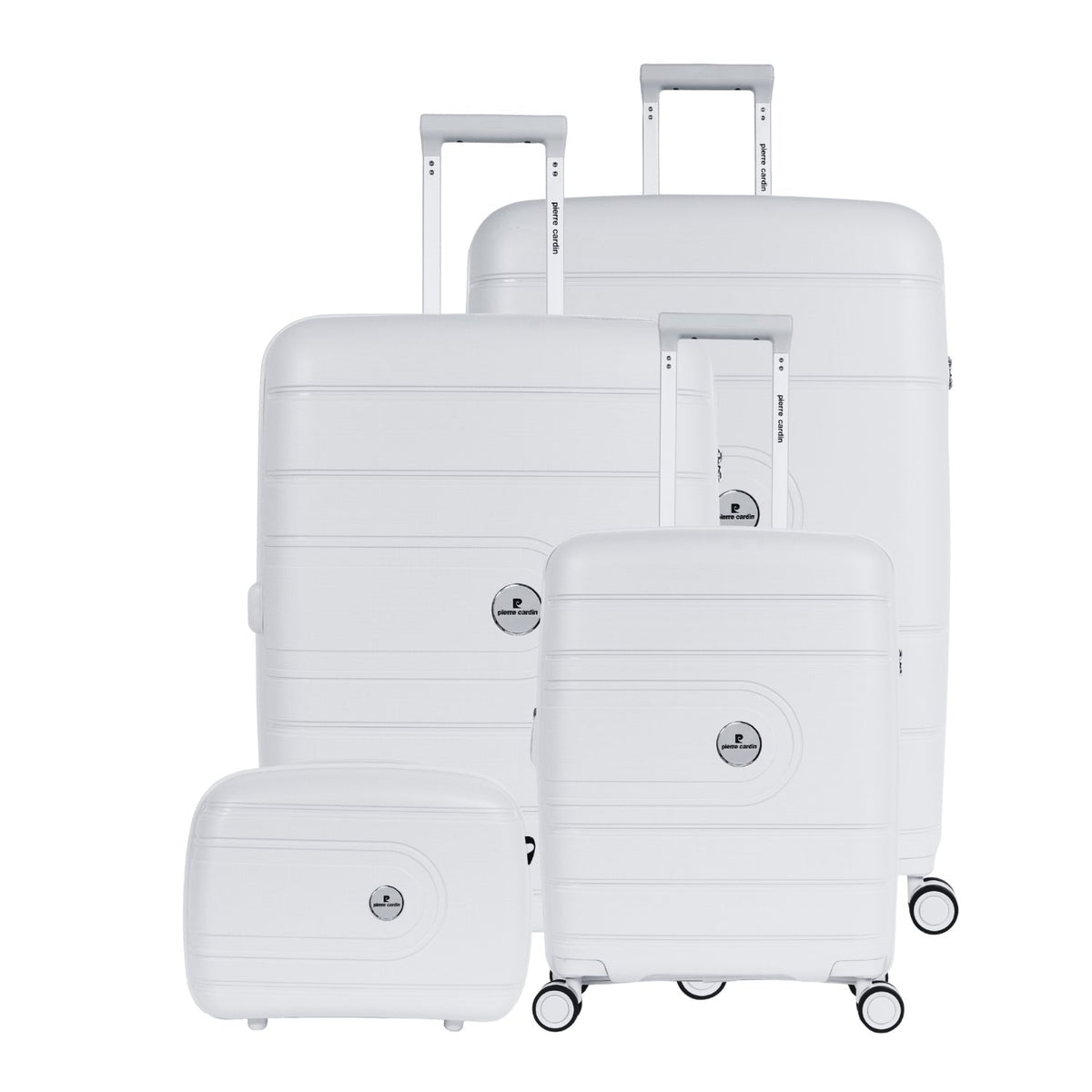 Pierre Cardin White Travel bag Set of 4 (14"20"24"28")