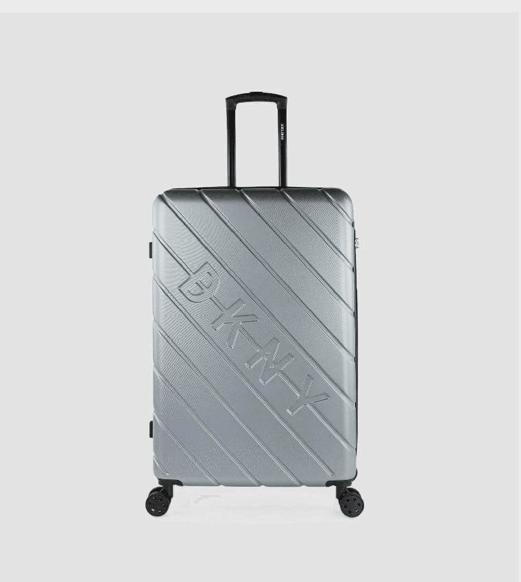 DKNY Sidetracked Intl Upright Silver Trolley Bag Luggage DM818SD3