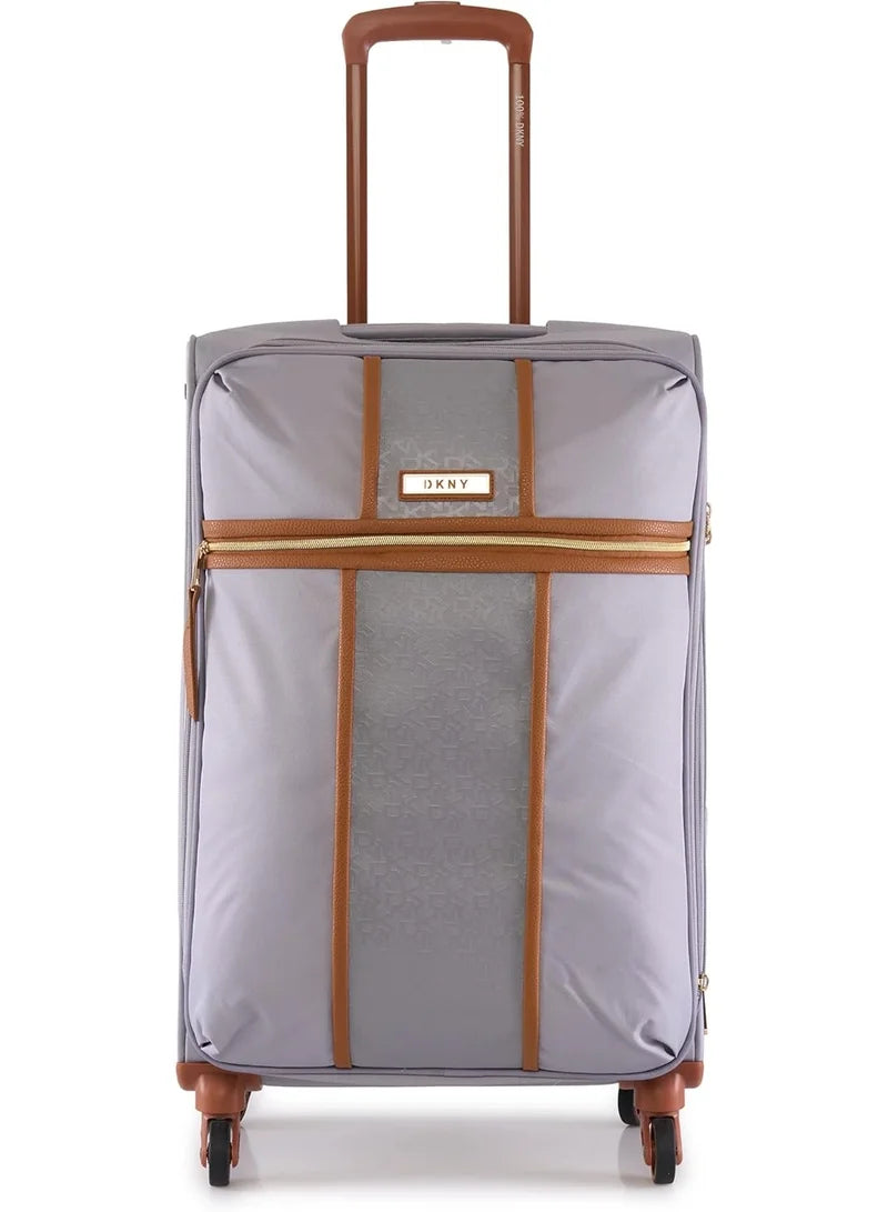 DKNY Autograhed Upright Storm Grey Trolley Bag Luggage DT414AG2