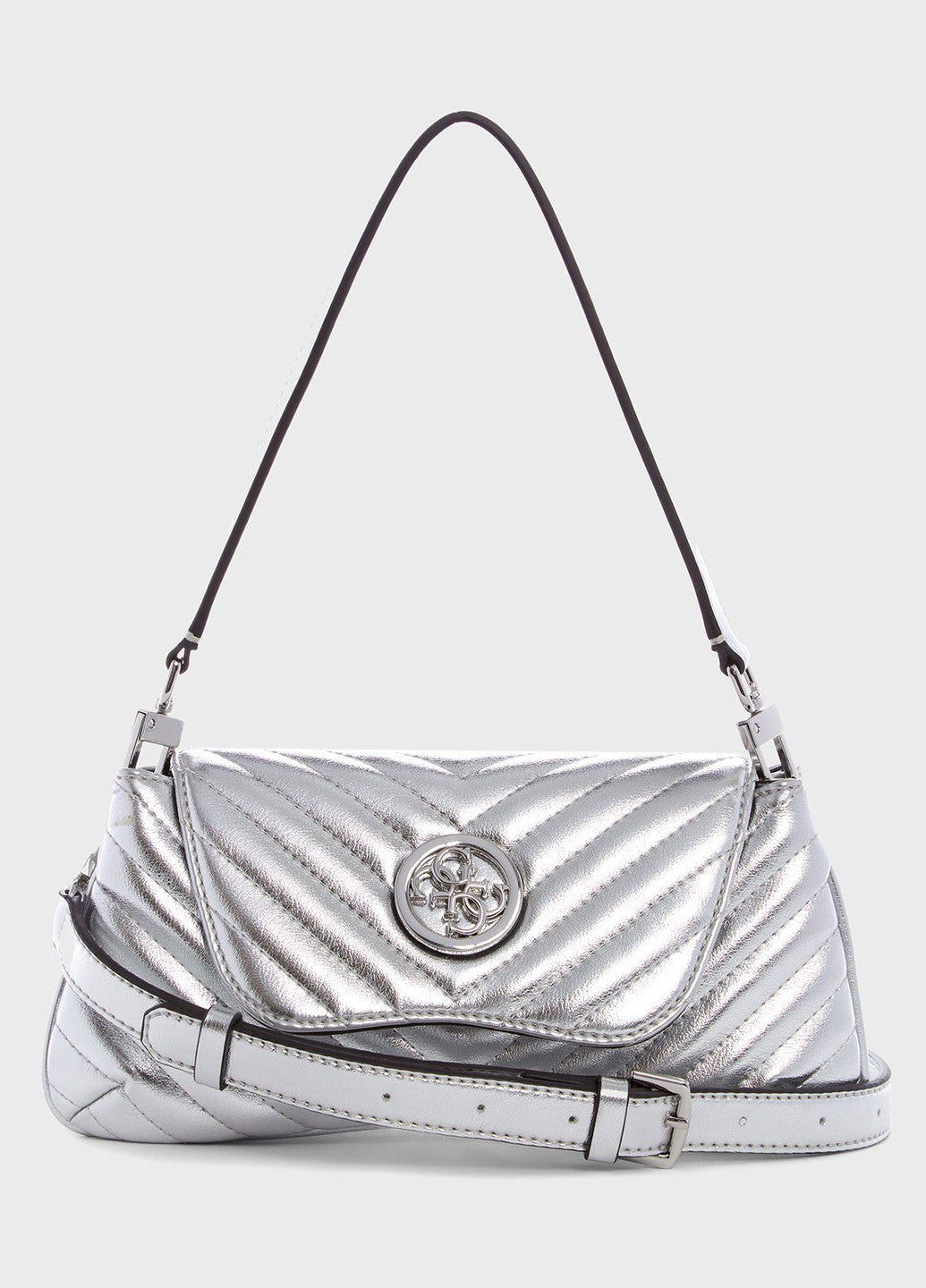 Guess Silver Women Shoulder Bag MY66320