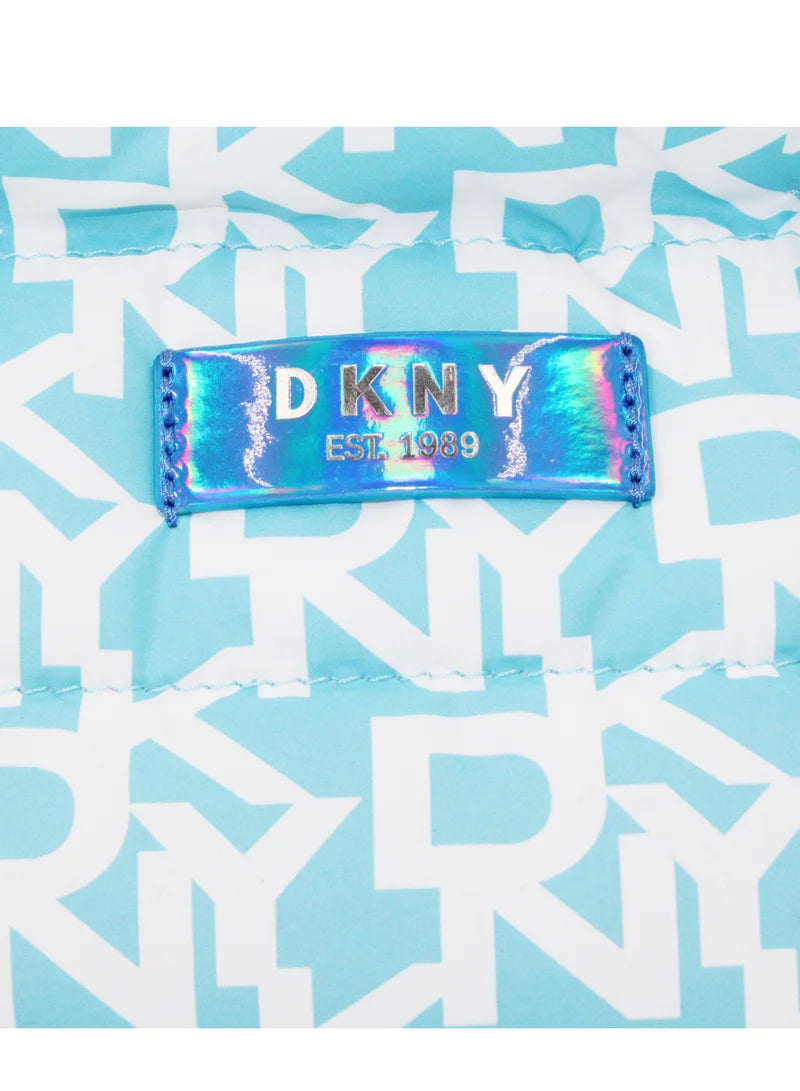 DKNY Signature Puffer Mini Tote Sky Blue Women Bag DA640SP1