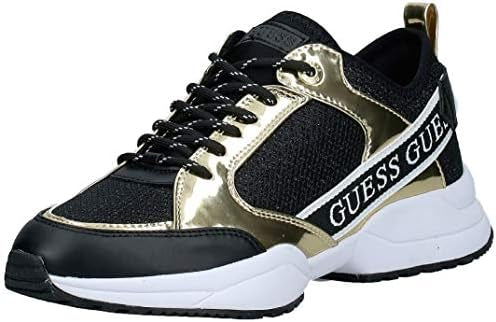 حذاء نسائي GW بريتا-بي ذهبي متعدد LL أسود من Guess