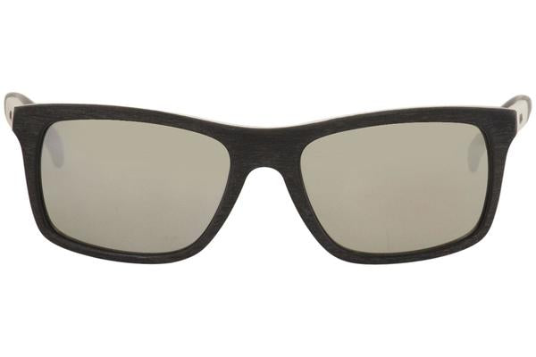 Guess Men's GU6805 BKWHT-3F Black/White Rectangle Sunglasses 55mm