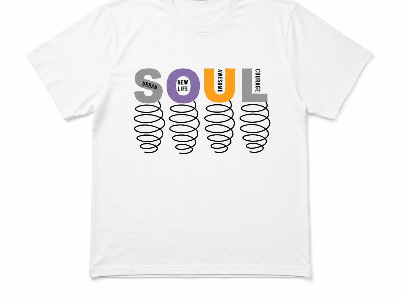 MAX MILAN WHITE PRINTED T-SHIRT MEN