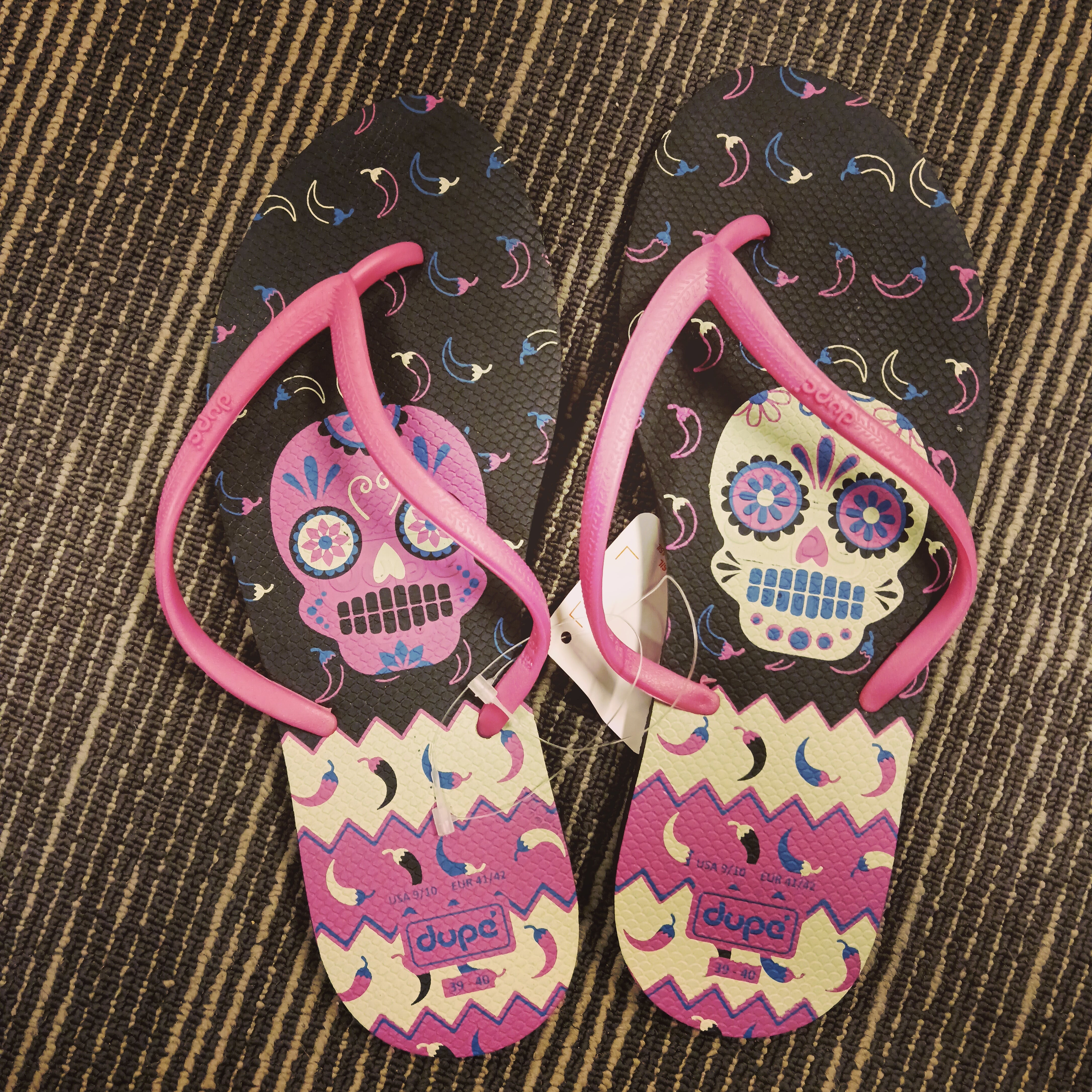 Dupe Women's Flip Flops Hype (Black)