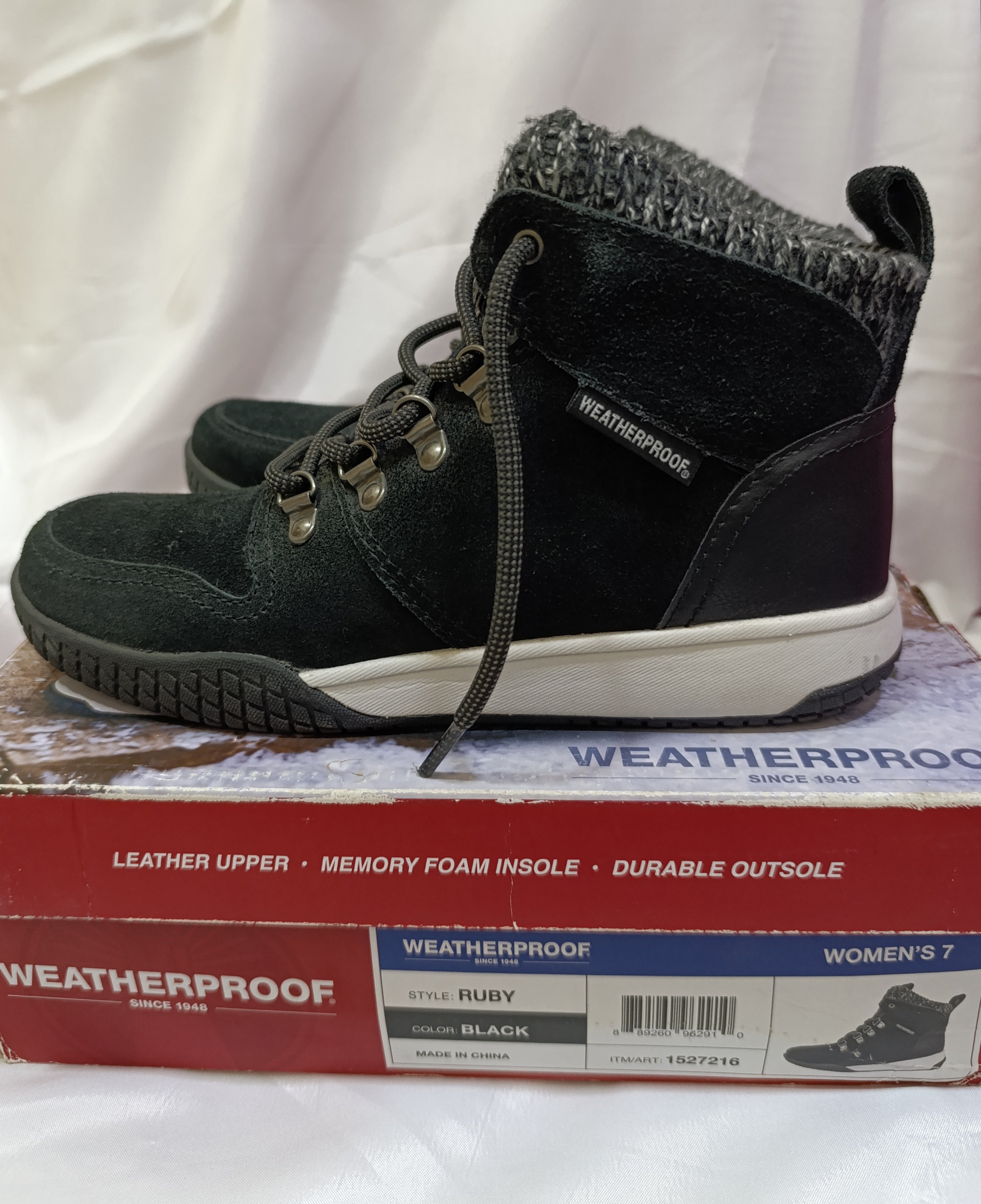 WEATHER RPROOF Womens Since 1948 Style Ruby Color Black