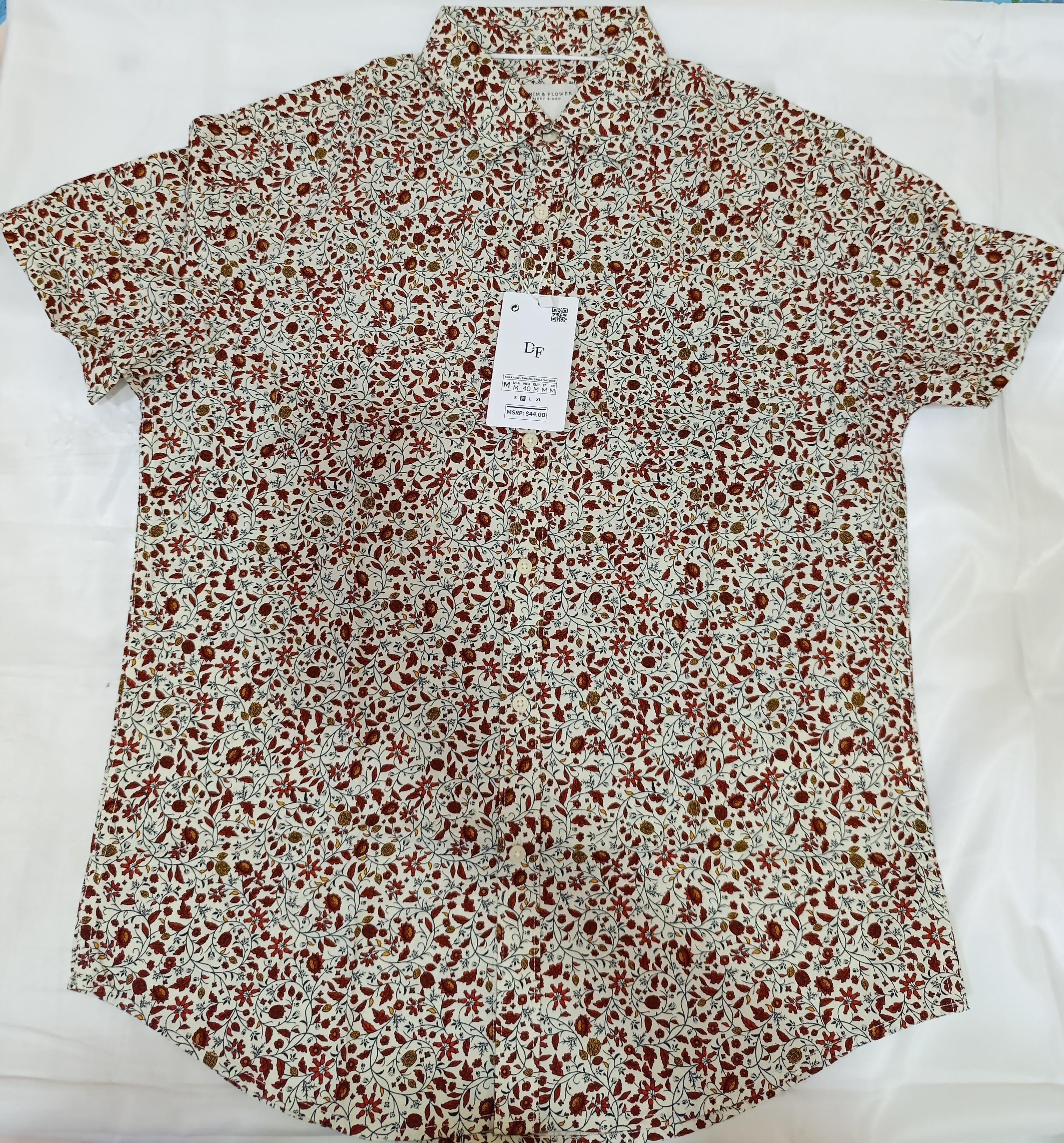 Denim Flowers Ricky Singh T-shirt Style CKPS 088