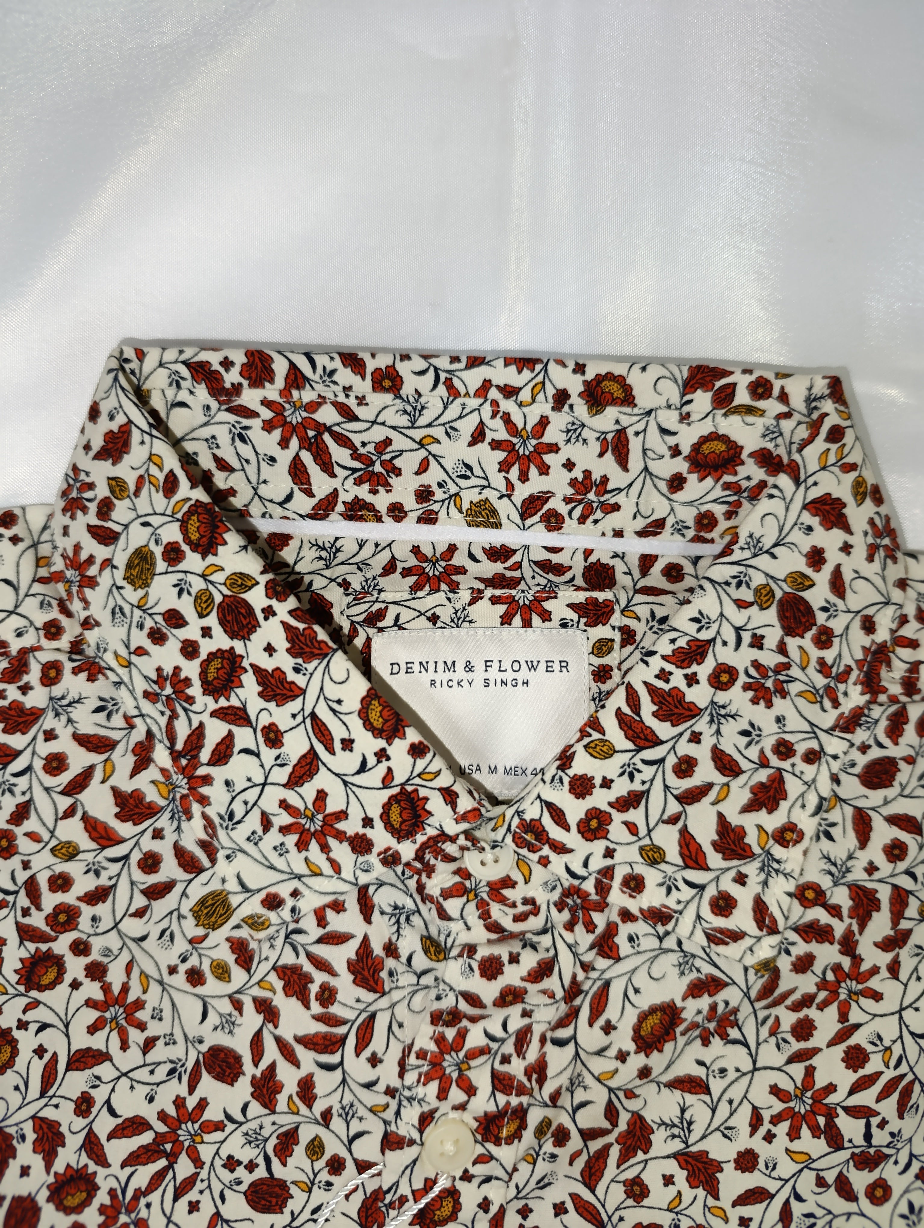 Denim Flowers Ricky Singh T-shirt Style CKPS 088