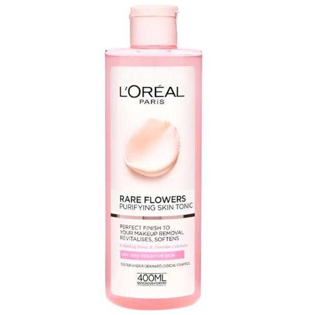 L'Oreal Paris Fine Flowers Cleansing Toner for Normal to Dry Sensitive Skin | 400 ml