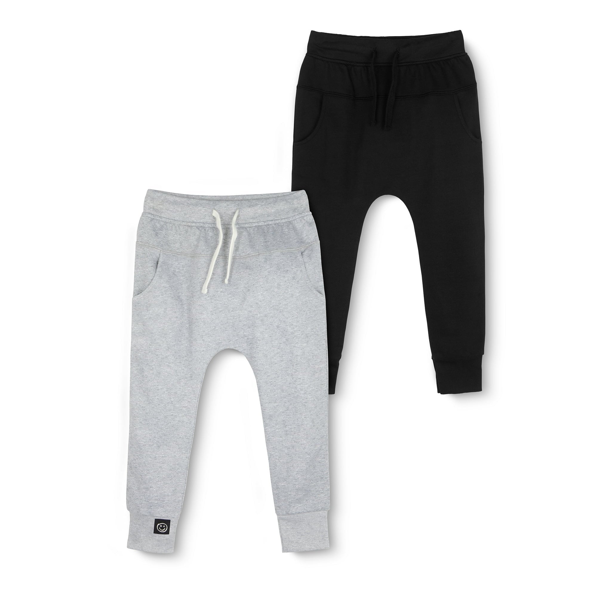 SIZE: 12M - Little Star Organic Kids Boys 2Pk Harem Joggers
