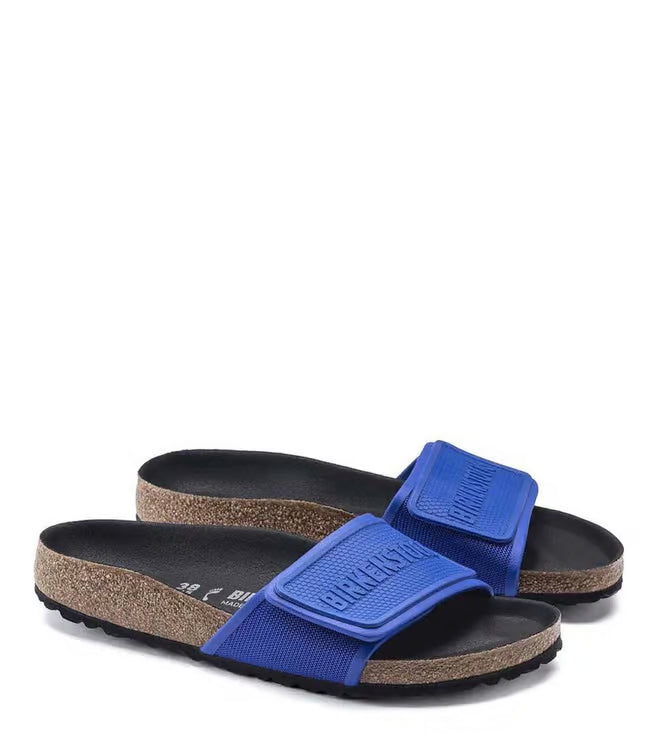 BIRKENSTOCK Tema Narrow Width Blue Flats -( WITHOUT BOX )