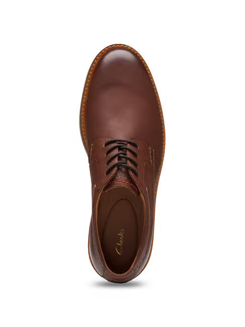 Clarks Atticus Limit Men's Leather (DARK BROWN ) Boots – Classic Lace-Up Ankle Boots for Casual & Dress Wear