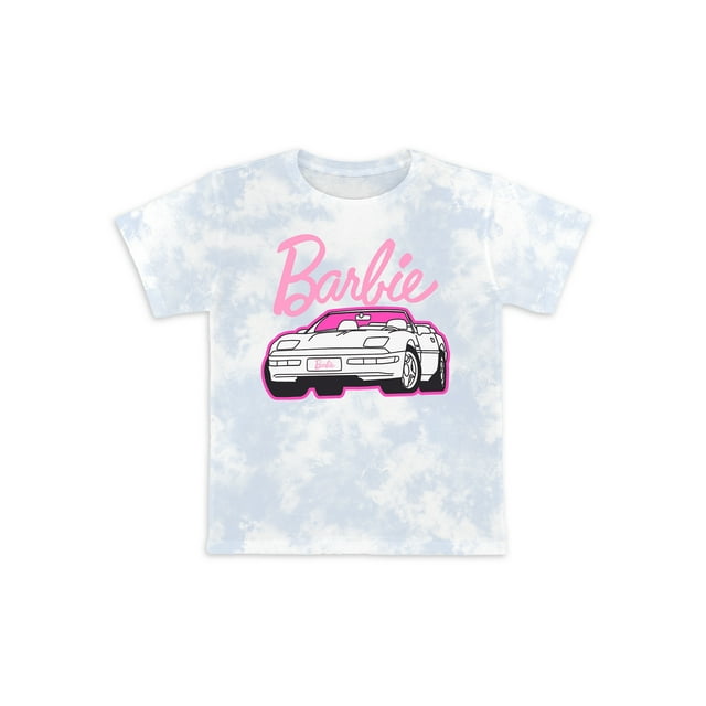 Size XS (4-5) - Mattel Girls Barbie Crew Neck Short Sleeve Graphic T-Shirt