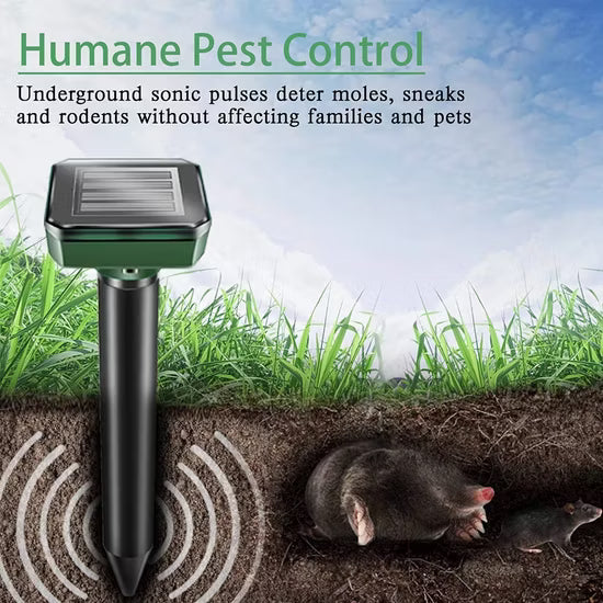 New Solar Energy Rat Repellent Vibration Ultrasonic Rat Repellent Farm Outdoor Electronic LED Farm Snake Repellent Device