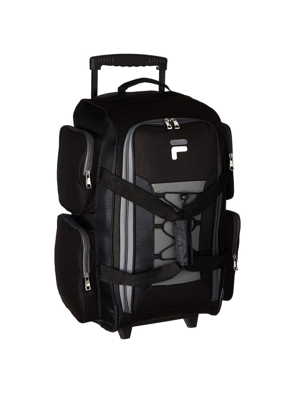 Fila 22" Lightweight Carry On Rolling Duffel Bag, Black, One Size