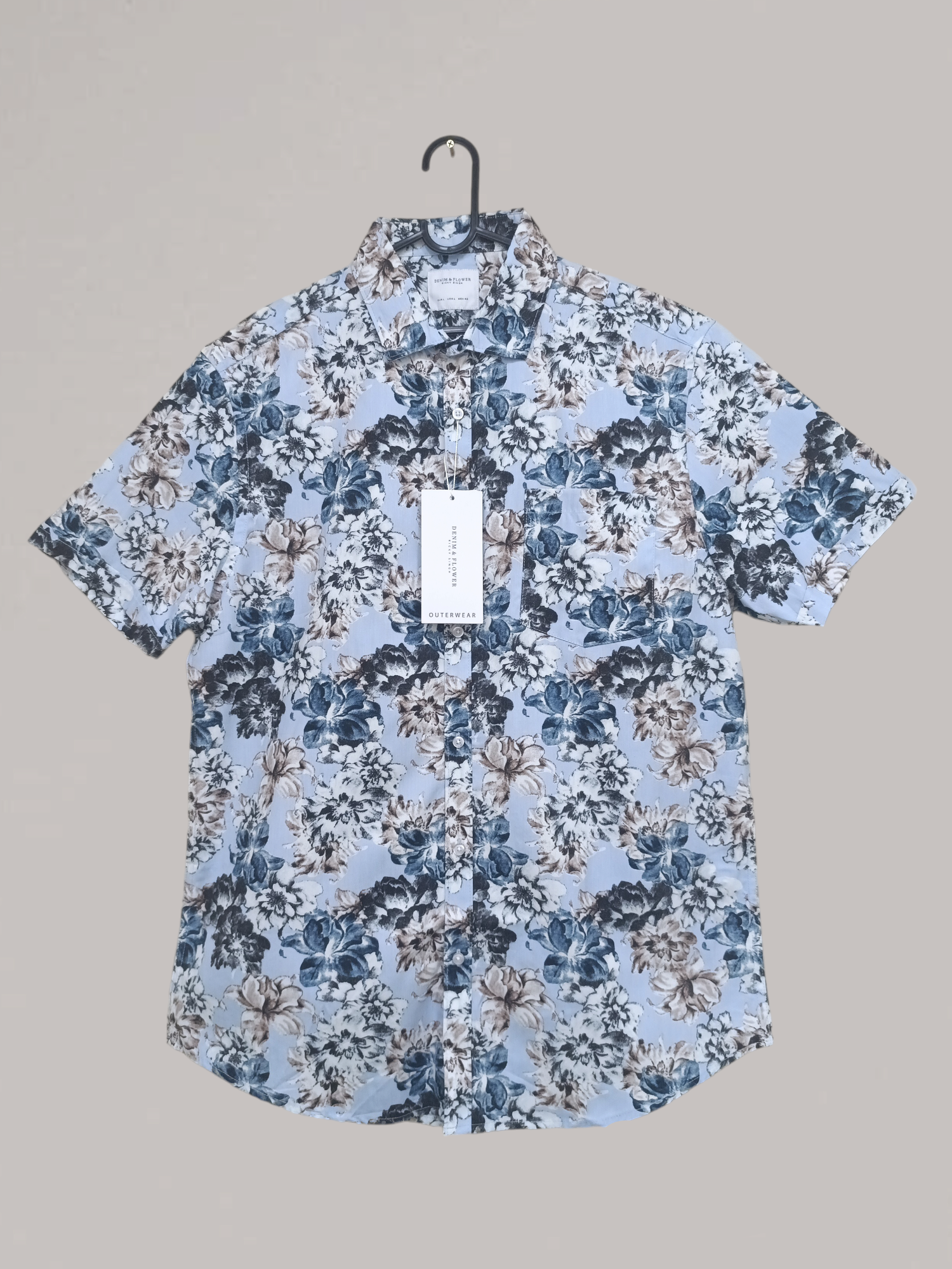 Denim & Flower Ricky Singh Men’s Floral Shirt – Trendy Casual Style