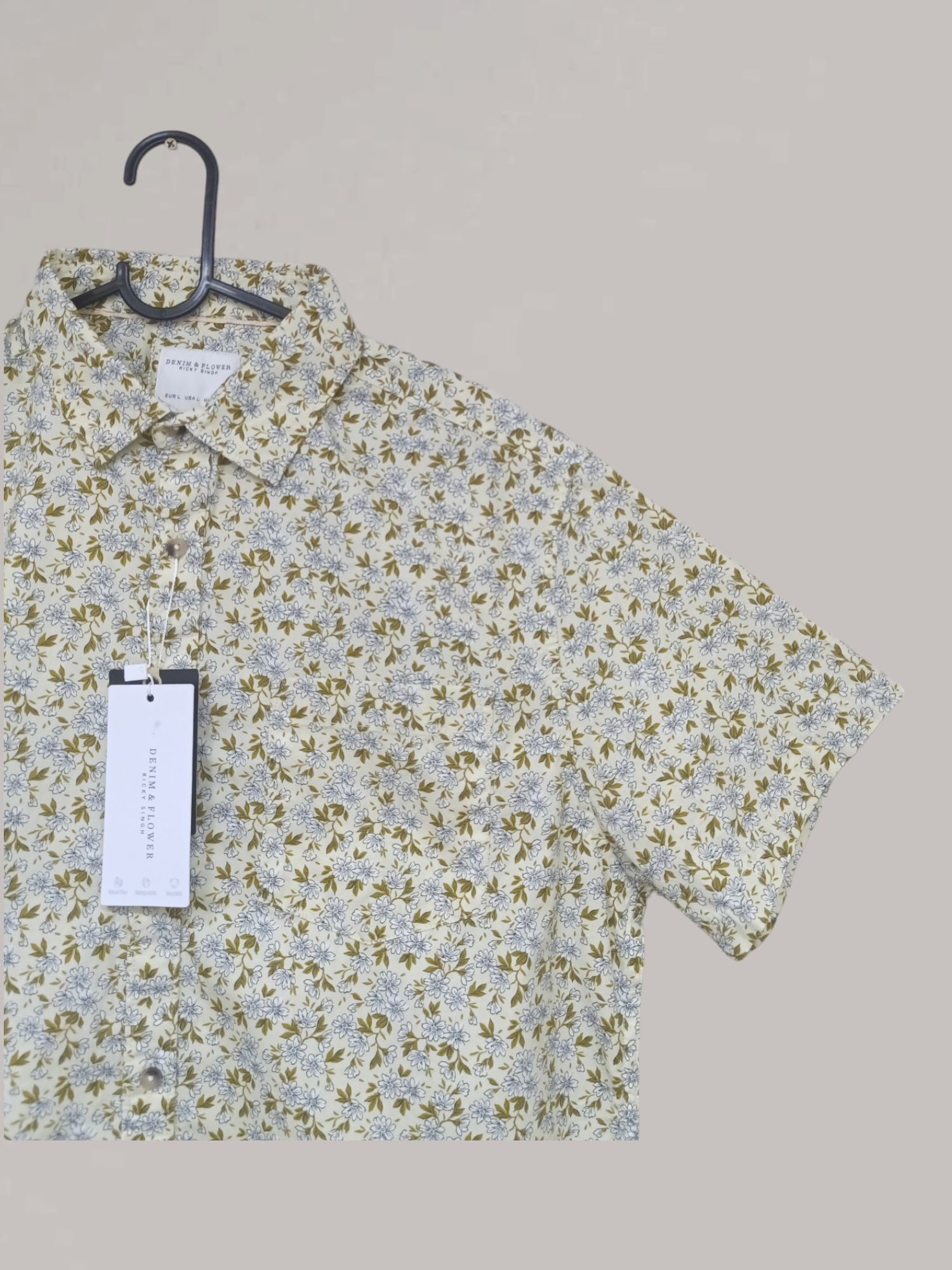 Denim & Flower Ricky Singh Men’s Floral Shirt – Trendy Casual Style