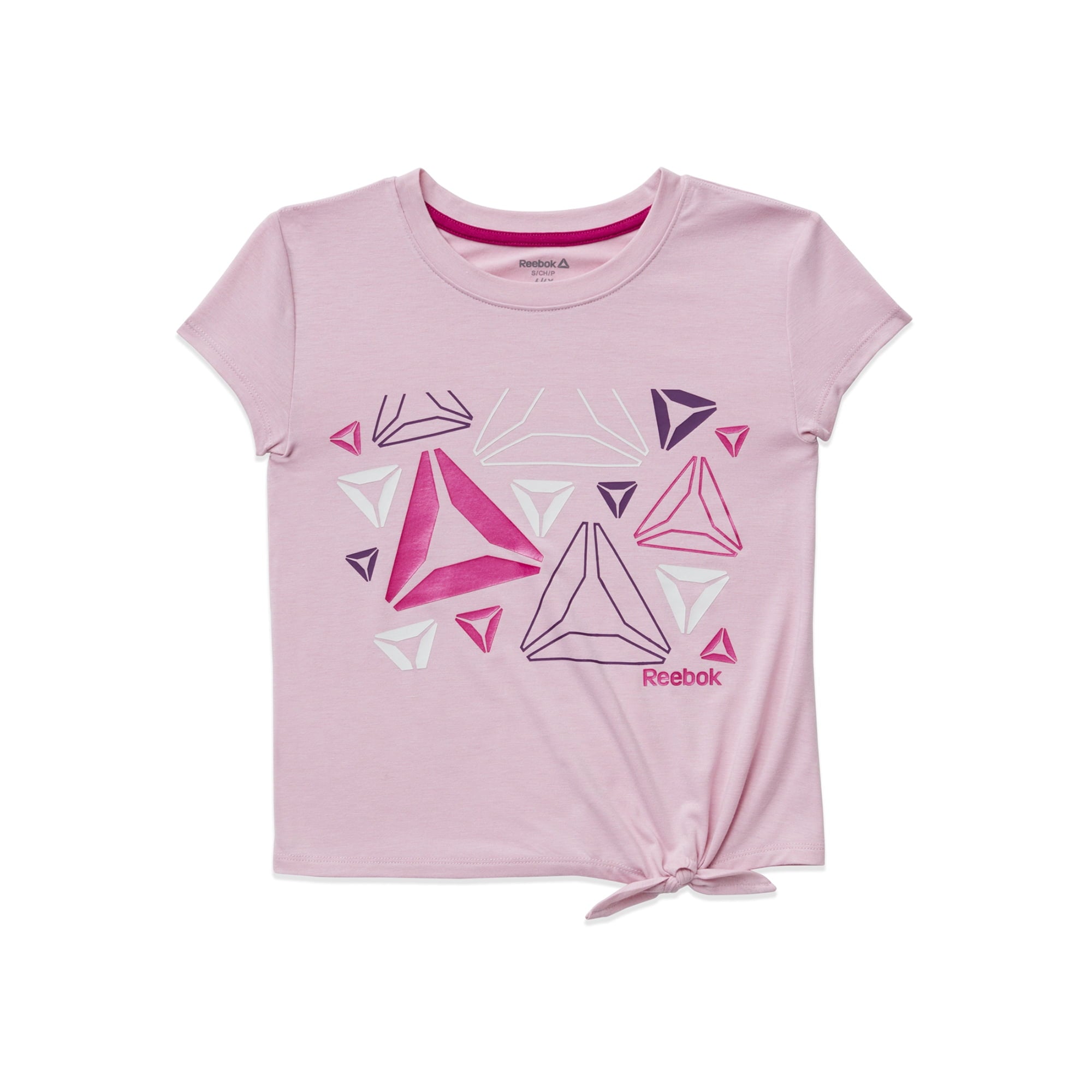 SIZE: XL(14-16Y) - Reebok Girl's Side Tie Graphic T-Shirt