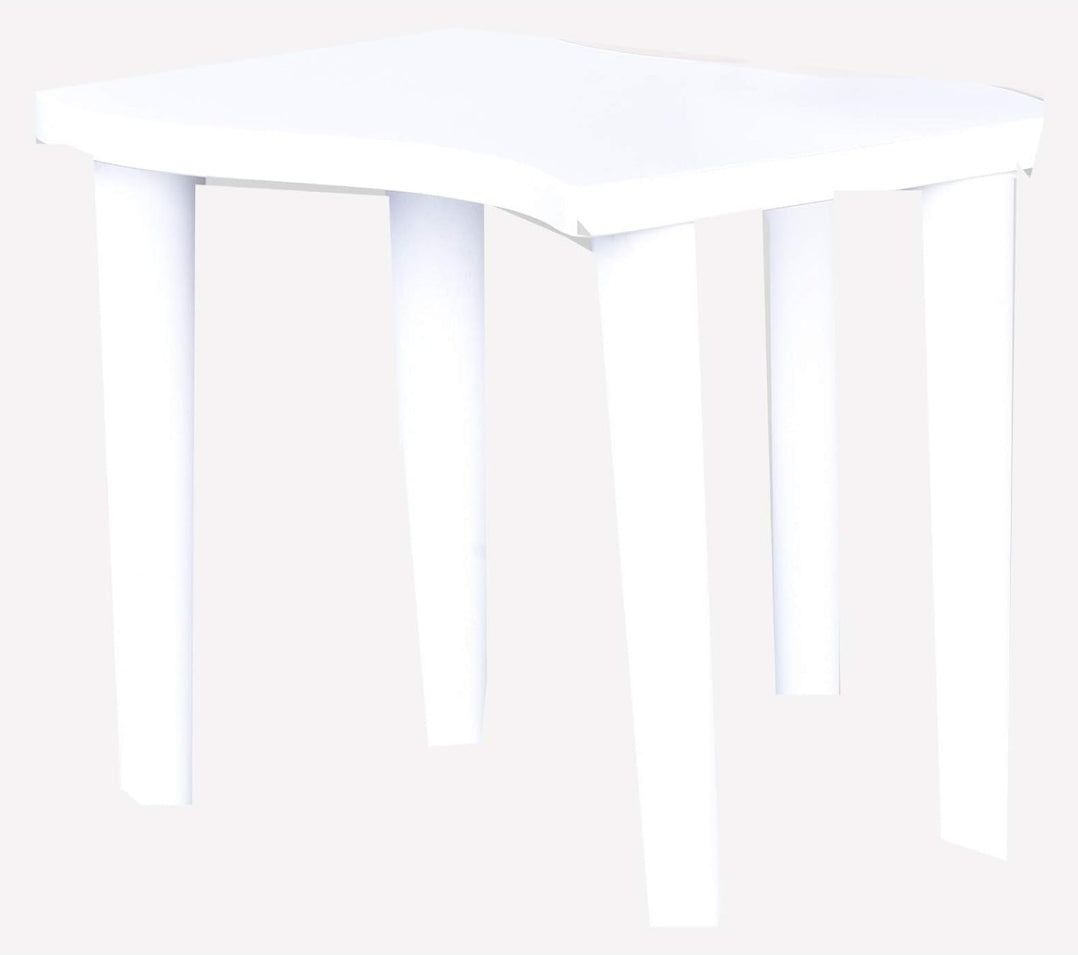 Jiwa Berani Gofrato Nesting Table - Small, White (Gfr-S-Wh)