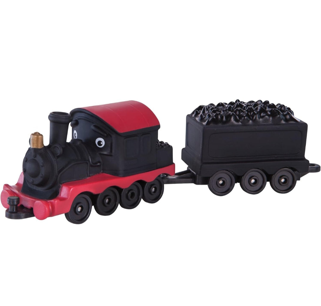 Chuggington 38506 Little Chuggers Old Puffer Pete and Coal Wagon Double Train - Red