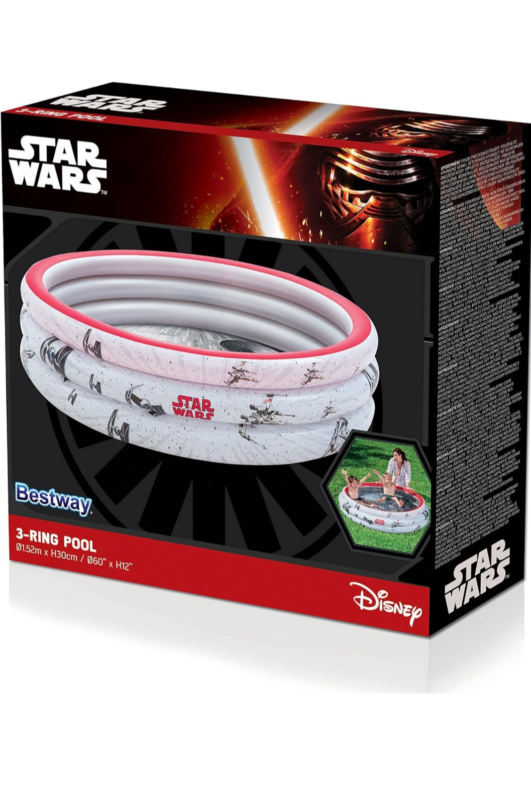 Bestway Star Wars 3 Ring Children's Swimming Pool