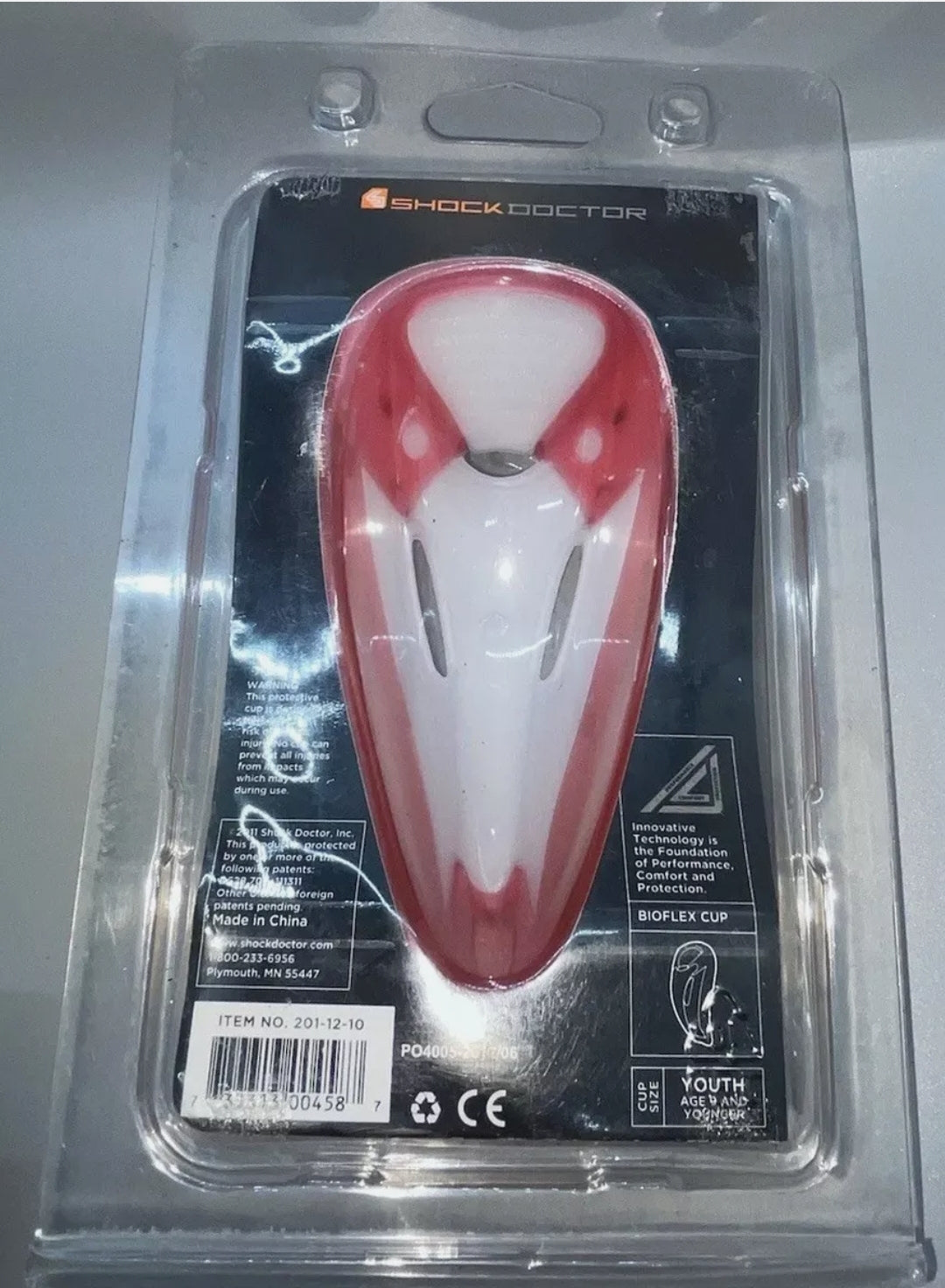 Shock Doctor Bioflex Athletic Cup Size: Small (Ages 9 And Younger) New