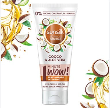صانسيلك RICARICA NATURALE COCCO & ALOE VERA في دقيقة واحدة واو! ترتامنتو انتنسيفو-180 مل