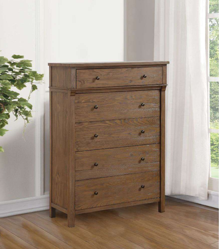 صندوق ACME Inverness - 36097 - خشب بلوط مُعاد تدويره - 96 سم طول × 46 سم عرض × 132 سم ارتفاع