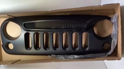 GHOST FRONT GRILLE MATTE BLACK GRID GRILL FOR JEEP WRANGLER JK