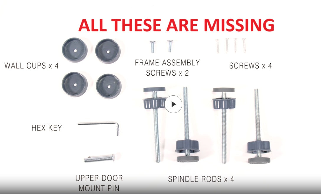 Regalo Easy Step Metal Walk Through Gate, 73 cm Tall, extendable width: 73 cm to 124 cm