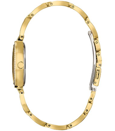 ساعة سيتيزن إيكو-درايف النسائية 28 مم بلمسة كريستالية ذهبية اللون من الفولاذ المقاوم للصدأ