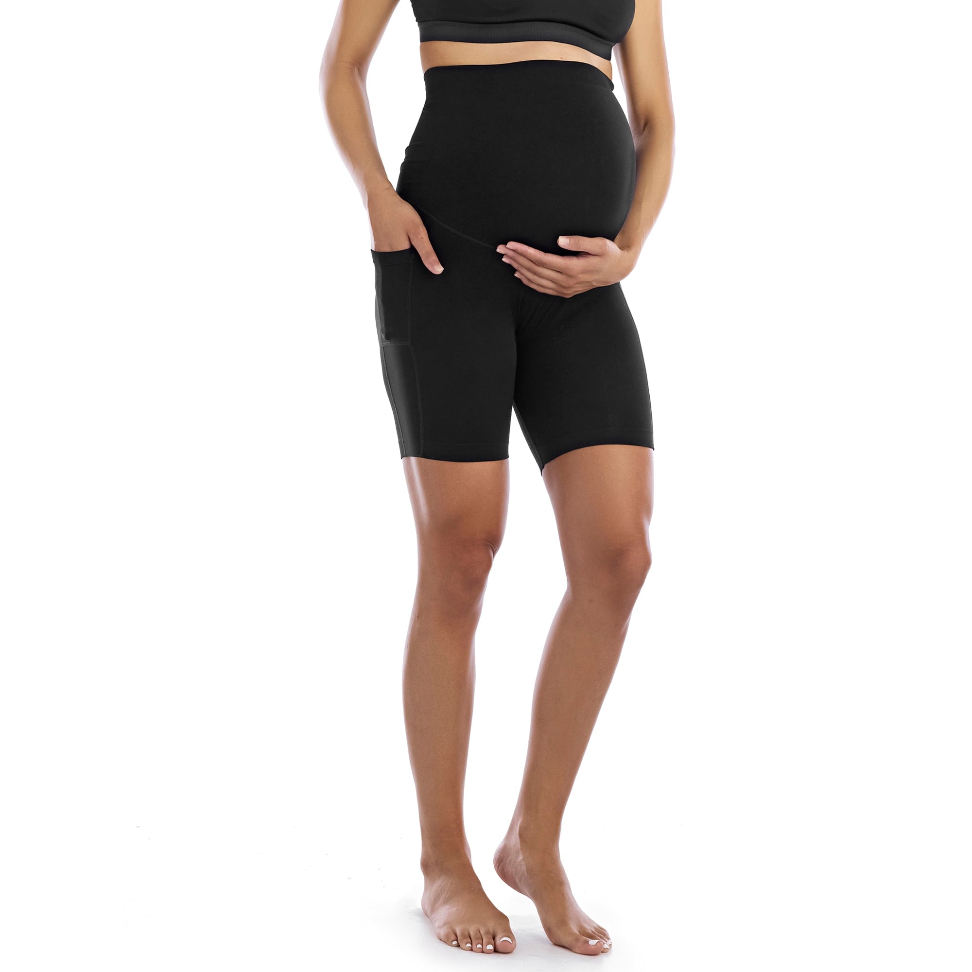 SIZE: L(12-14) - Time And Tru Women's Maternity Bike Short