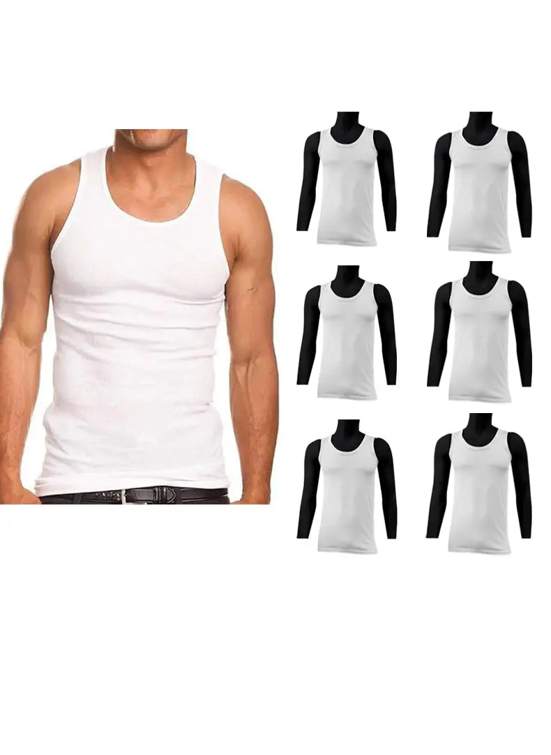 Under Shirt White 100% Cotton Vests Sport
