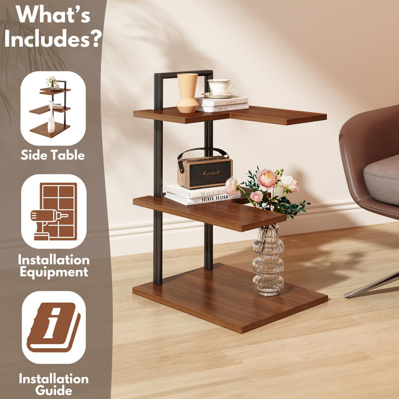 طاولة جانبية فريدة من نوعها، طاولات جانبية ضيقة لأثاث غرفة المعيشة، طاولة جانبية مربعة الشكل، طاولات جانبية حديثة لأثاث غرفة النوم، طاولة جانبية صغيرة رفيعة، طاولة جانبية رفيعة رفيعة لغرفة المعيشة...