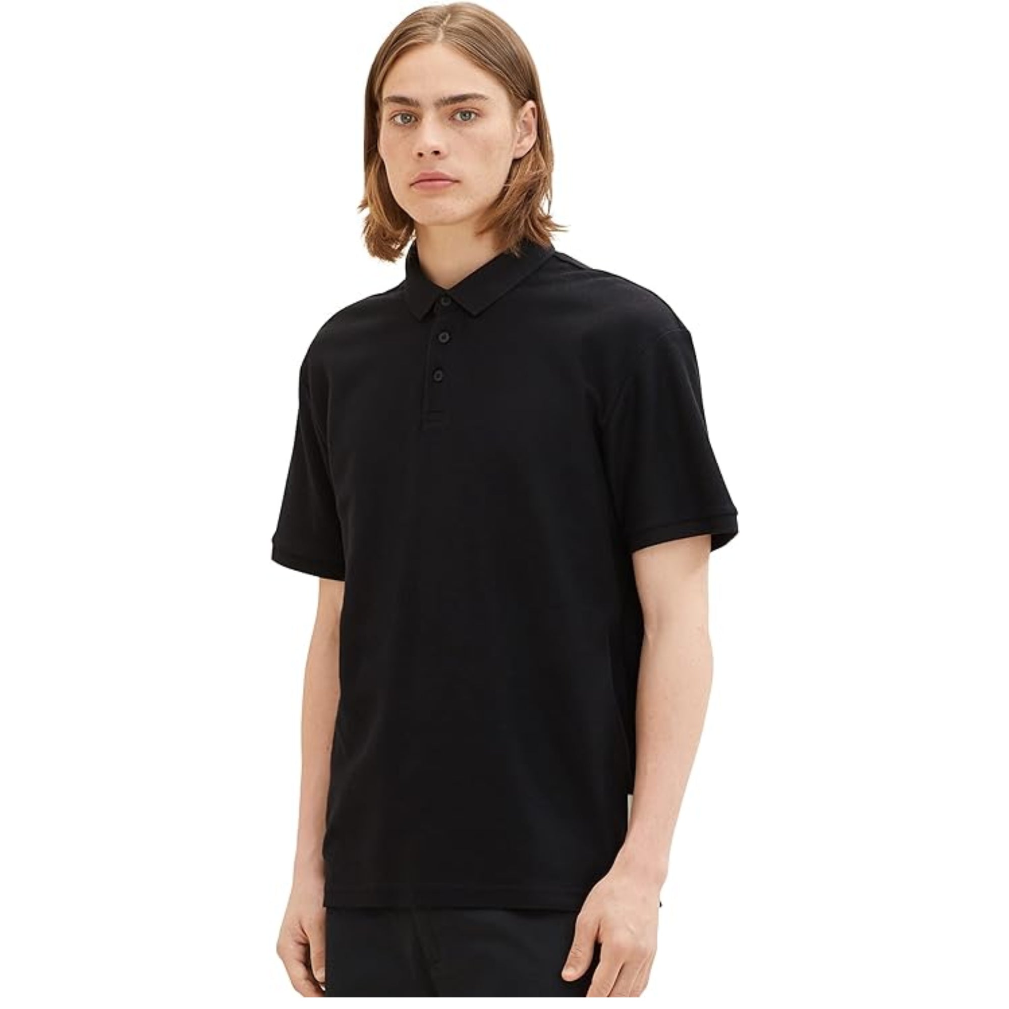 Tom Tailor Denim Men's 1035283 Polo shirt Black