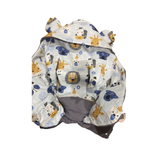 كيس نوم أوبيبي رمادي اللون لعربة الأطفال ومقعد السيارة