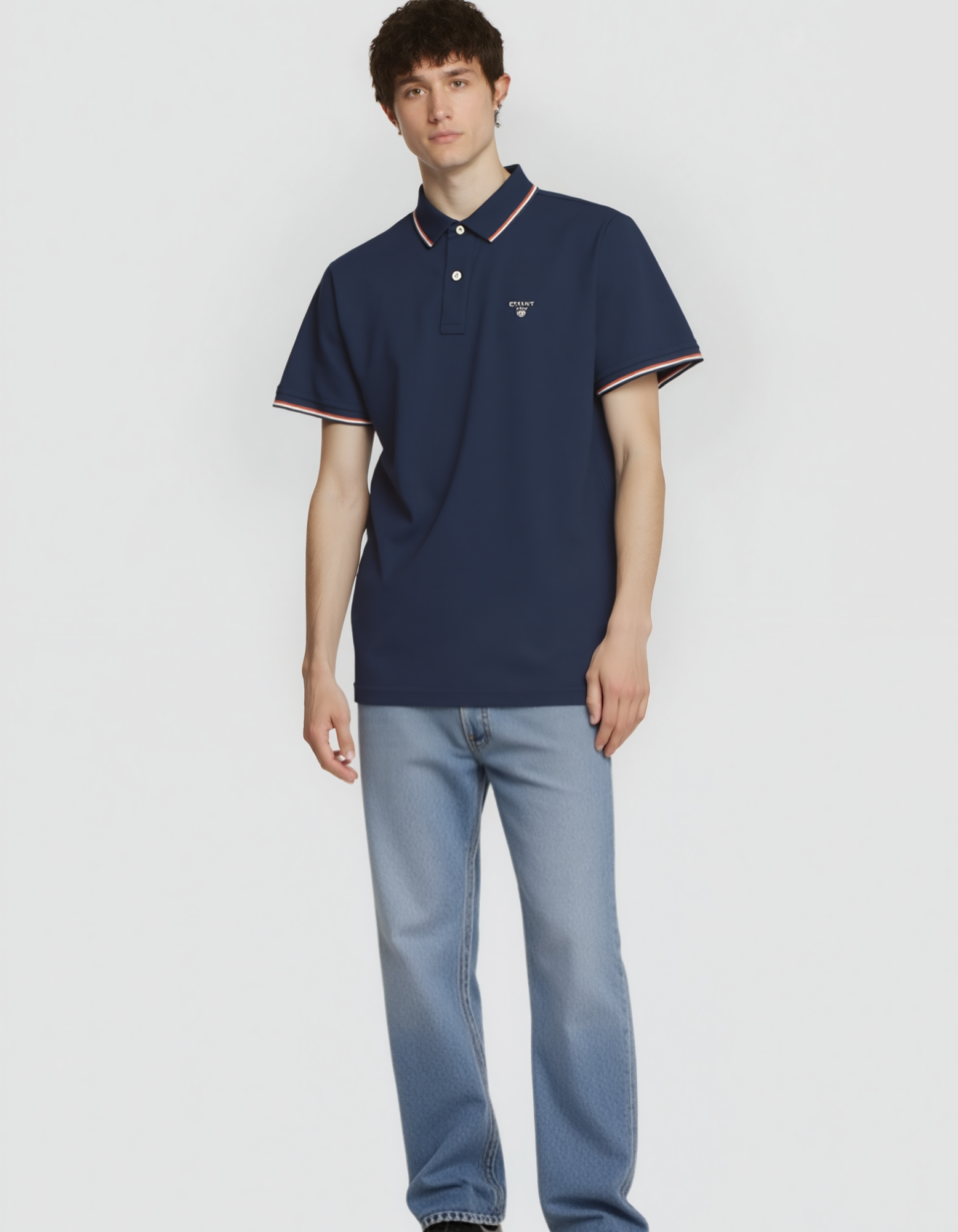 Gant Men’s Blue Cotton T-Shirt – Classic Casual Tee