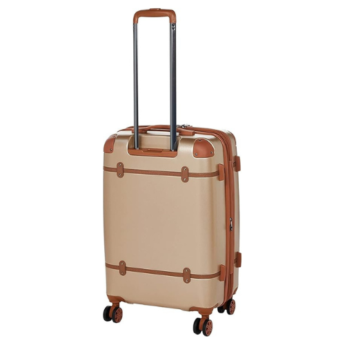 حقيبة سفر كلاسيكية خفيفة الوزن من Pierre Cardin، معتمدة من إدارة أمن النقل (TSA)، مزودة بقفل مزدوج مضاد للسرقة (مجموعة من 3 قطع، لون الشمبانيا)