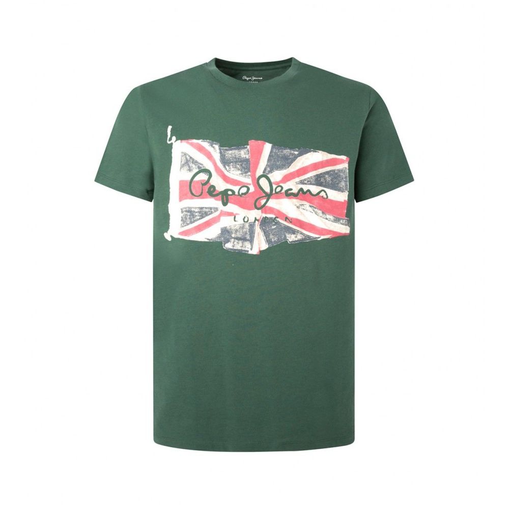 Pepe Jeans Effortless Style and Comfort PM508273 Flag Logo T-Shirt for Men