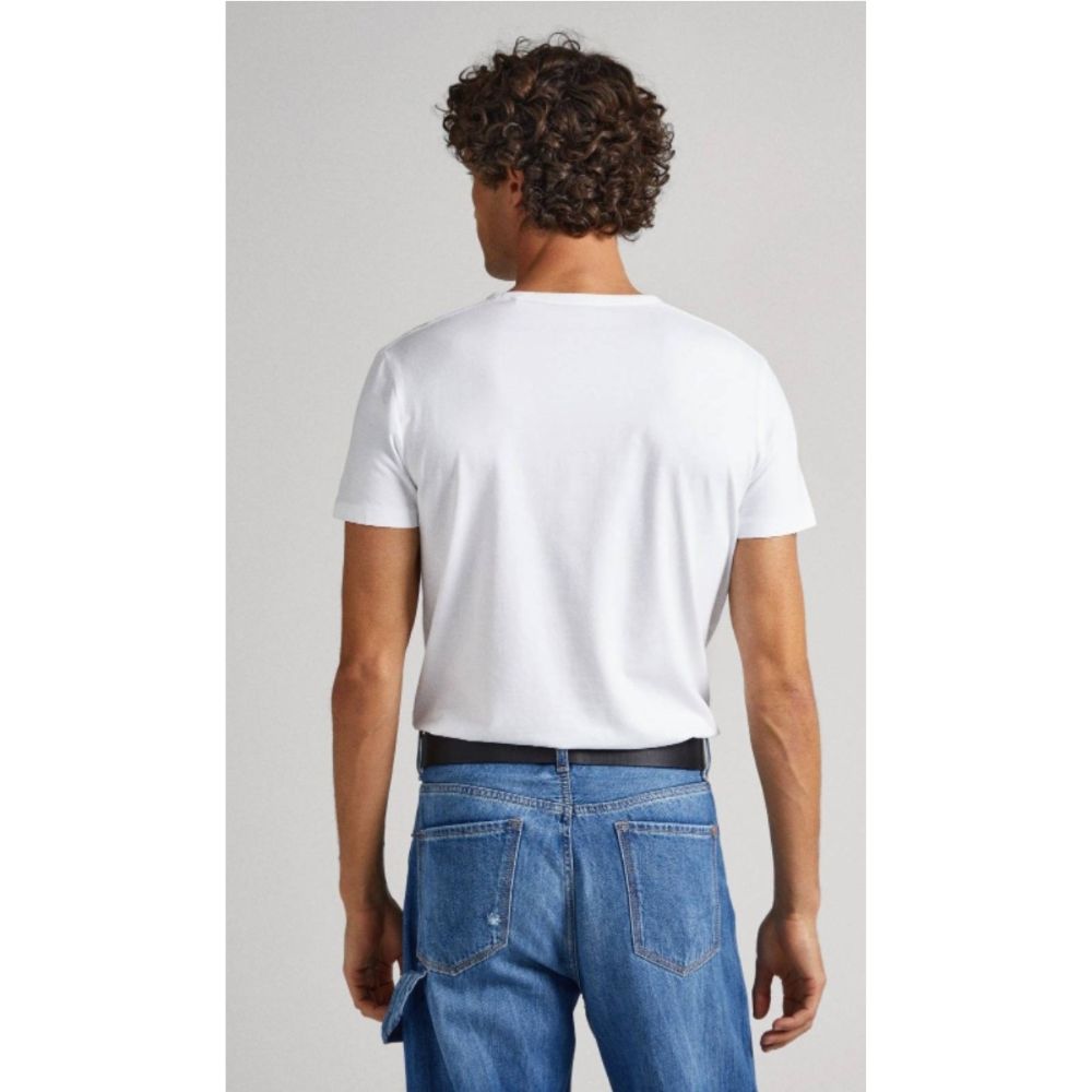 Pepe Jeans Effortless Style and Comfort White T-Shirt for Men