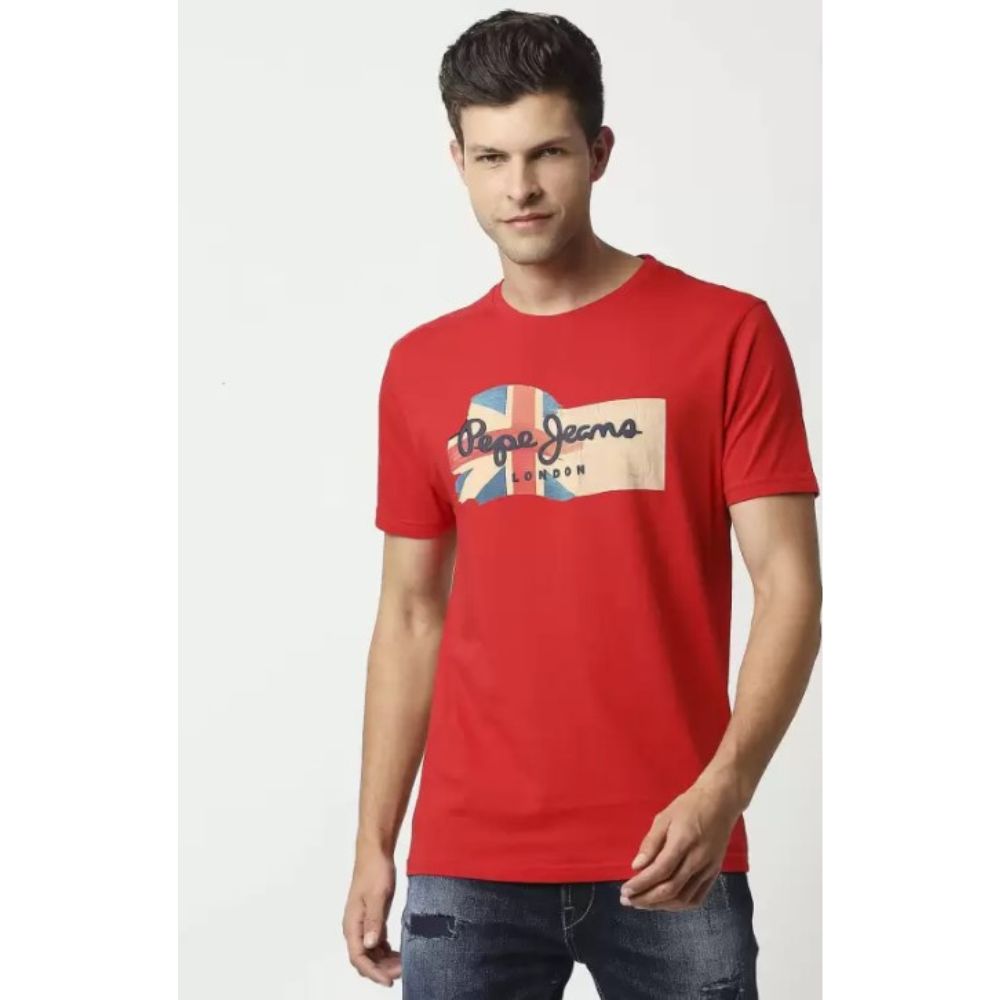 PEPE JEANS LONDON SLIM T-SHIRT ORANGE M1