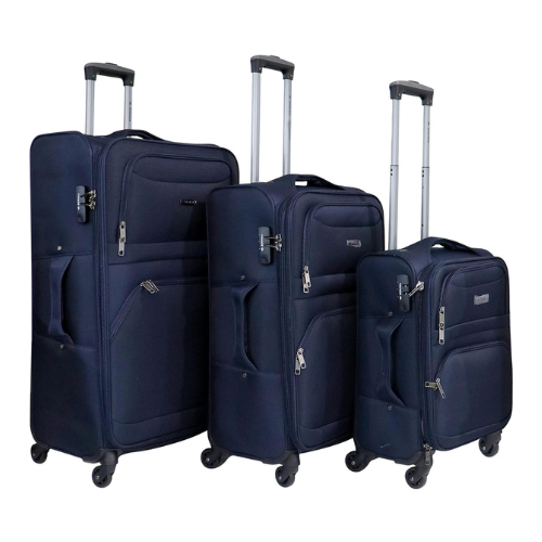 Sonada Lightweight Luggage 4 Wheels ANTI Theft Digit Lock Softside Su