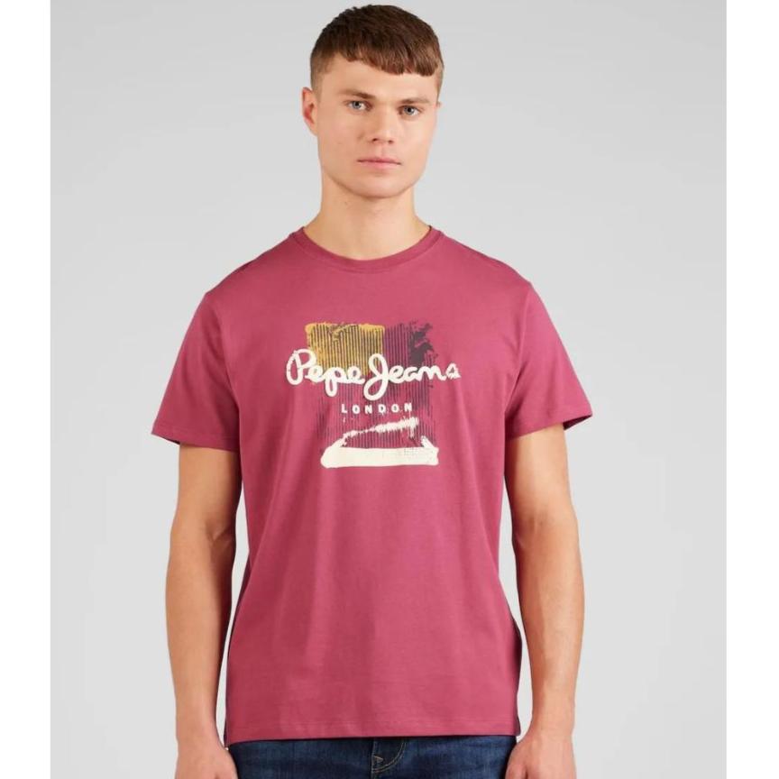 PEPE JEANS LONDON SLIM T-SHIRT ORANGE M1