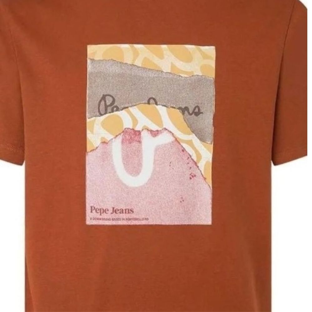 PEPE JEANS LONDON SLIM T-SHIRT ORANGE M1