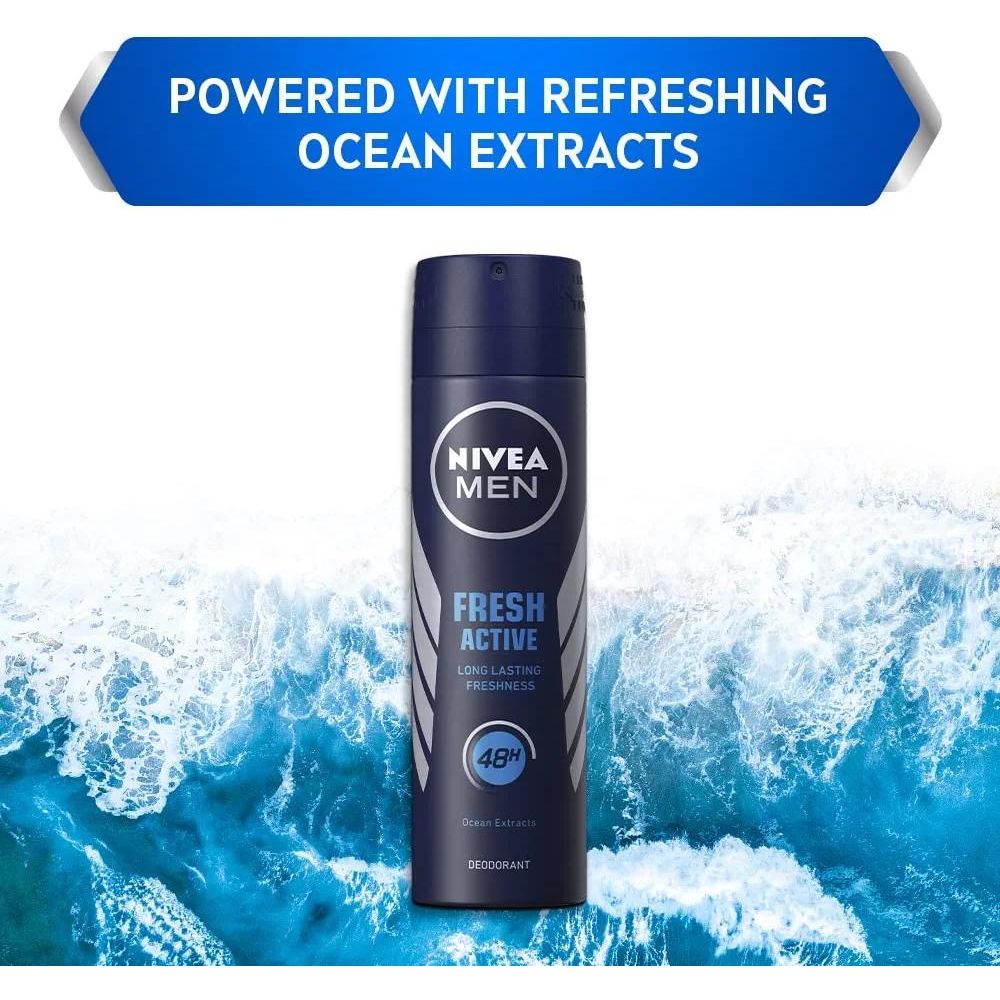 Nivea Men Fresh Active Original 48h Deodorant Spray For Men 150ML