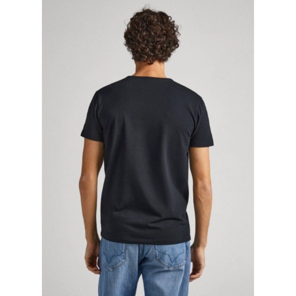 Pepe Jeans Black T-Shirt for Men Elevate Your Casual Look with Iconic Style